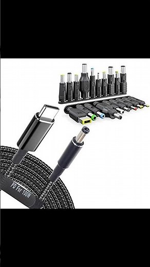 USB C to DC Adapters 19 Set Power Plug Kit Tutorial