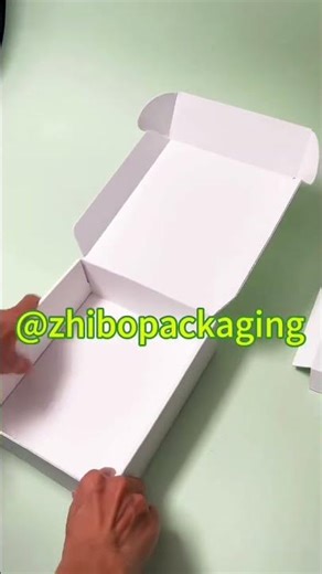 How To Fold A Mailing Box With Paper Insert? #whitecorrugatedpaper #paperbox