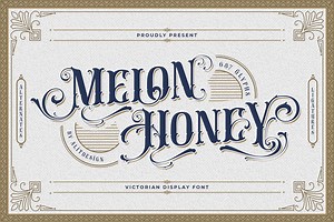 Melon Honey Typeface, a Blackletter Font by alit design
