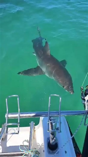 Shark Watch South Australia on Instagram: "⚠️23/01/26 11:50, 1km offshore, CAPE JAFFA, 2m, White Shark. Charging towards the back of the boat. Here’s the footage of the juvenile White Shark that checked out a boater directly offshore from #CapeJaffa, yesterday. Thanks to regular public contributions, SWSA has been building a sizeable repository for White Shark activity at Cape Jaffa and the #KingstonSE area. Over the past month, a number of reports have consistently come from Cape Jaffa document
