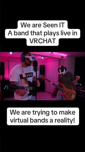 Head to seenitband.com to see when we play and how to join a live vr concert! #vrchat #livemusic