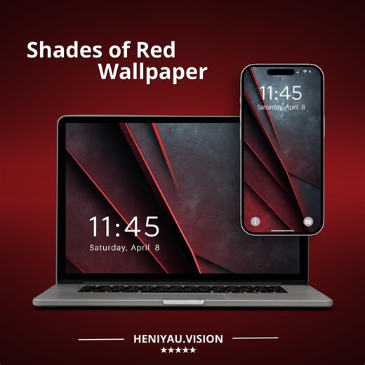 Shades of Red Wallpaper | Luxury Minimal Abstract Set | Minimalist Phone & Desktop Backgrounds (digital Download) - Etsy