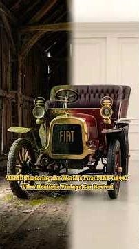 ASMR Restoring the World’s First FIAT |1899 Ultra Realistic Vintage Car Revival #fiat1899 🛠️