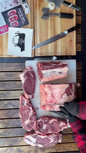 137 reactions · 10 comments | Cut beef yourself and save! Watch Darksideofthegrill breakdown a whole primal ribeye to #MakeTheMostOfBeef. Not only can you get a full roast, you can also cut this into multiple cuts of steak for grilling season. Learn more: https://canadabeef.ca/makethemostofbeef/#melchilmer | Canadian Beef | Facebook