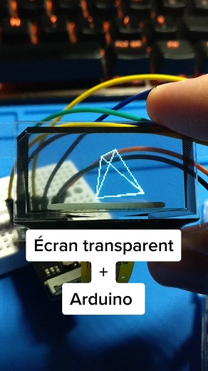 Écran transparent avec #arduino #arduinoproject #electronics
