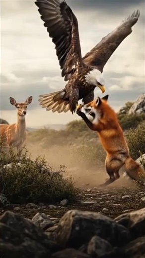 Fox Attacks Eagle Nest | Eagle’s Furious Counter Attack 🦊🦅 | Wildlife Fight