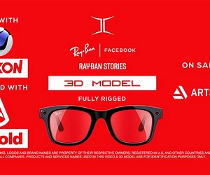 ArtStation - Ray-Ban Stories Smart Glasses 3D Model - only Glasses | Resources