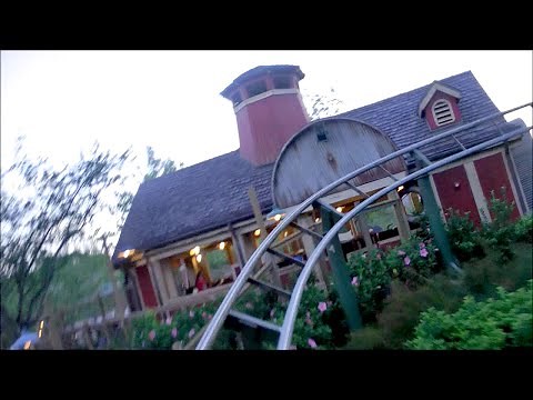 The Barnstormer Roller Coaster Front Seat POV, Magic Kingdom, Walt Disney World Resort