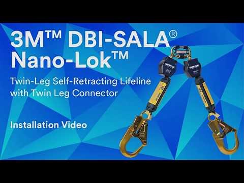 3M DBI SALA Nano Lok Twin Leg SRL With Twin Leg Connector Installation Tutorial