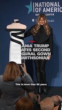 Melania Trump donates second inaugural gown to Smithsonian