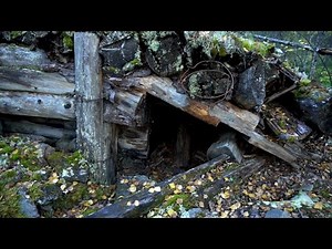 INSPECTION OF UNTOUCHED WWII GERMAN DUGOUTS IN THE FOREST IN NORTHERN RUSSIA / WEAPONS IN BOXES !!!