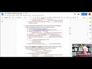 U.S. History: Unit #3 Study Guide - Google Docs