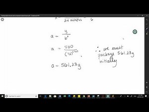 Exponential Growth & Decay - Finding Initial Value