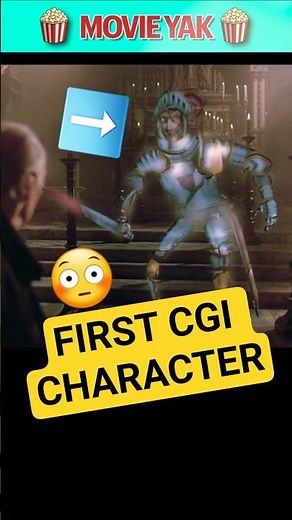 #movie The First CGI Character in Movie History. #behindthescenes #shorts