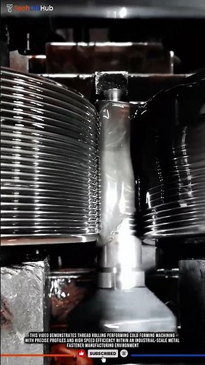 Thread Rolling: Cold Forming Machining with Precise Profiles and High Speed Efficiency #tech