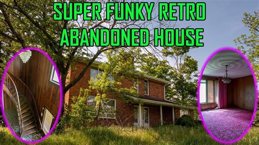 Exploring an abandoned retro home with indoor and outdoor pool