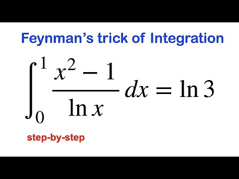 Integral of (x^2-1)/lnx using Feynman's Trick 💪