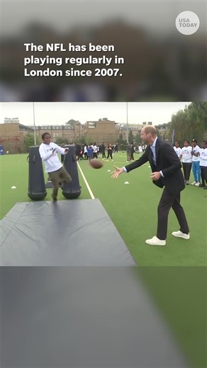 723K views · 4.2K reactions | What a throw! Prince William trains with kids at an NFL charity event in London. | USA TODAY | Facebook