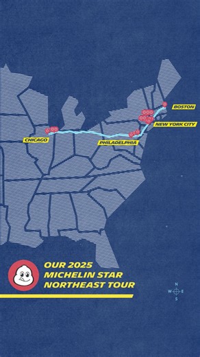 For the first time ever, Boston and Philadelphia have @MichelinGuideNorthAmerica restaurants. Pair that with this year’s new additions in NYC and Chicago, and you’ve got a 1,064 mile culinary road trip. 🗺️🍽️ We’ve mapped this road trip for you to check out all 12 new MICHELIN-Starred restaurants. Comment where you would start this trip! Congrats to these restaurants on their new MICHELIN Stars: Feld (One Star): “Relationship-to-table” cooking in Chicago with a daily-changing tasting menu shape