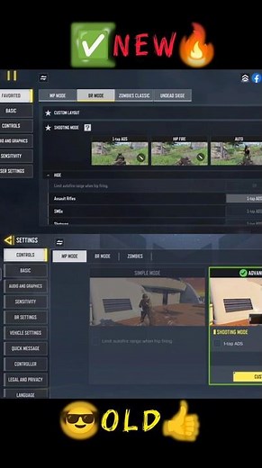 *Season 3* New Setting UI To Old UI Changing Setting✅💪Pro Settings in CODM BR🔥#shorts #codm #ffmax