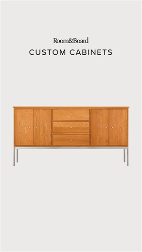 Get exactly what you want. With custom storage, you pick the size, materials and features that fit your life. | Room & Board