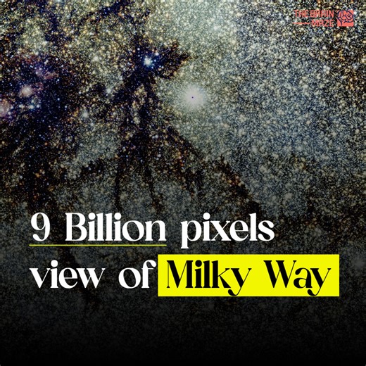 Containing more than 84 million stars, this nine-gigapixel shot of the Milky Way's central bulge is mind-bending. Let's zoom in on it. The image was taken by the European Southern Observatory's VISTA infrared survey telescope, and combined thousands of separate pictures to create this monumental work, | The Brain Maze