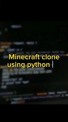Minecraft clone using python 😲 #programming