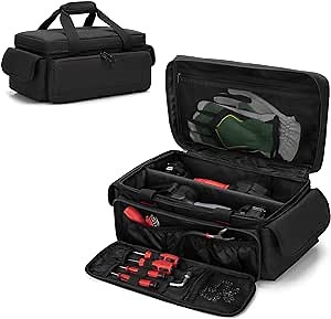 SAMDEW 4 Inch & 6 Inch Chainsaw Carry Case Only, Chainsaw Tool Storage Bag for 4 In Mini Chainsaw, Portable Chainsaw Accessories Case for 6 In Chainsaw Cordless (no Battery), Bag Only, Patented Design