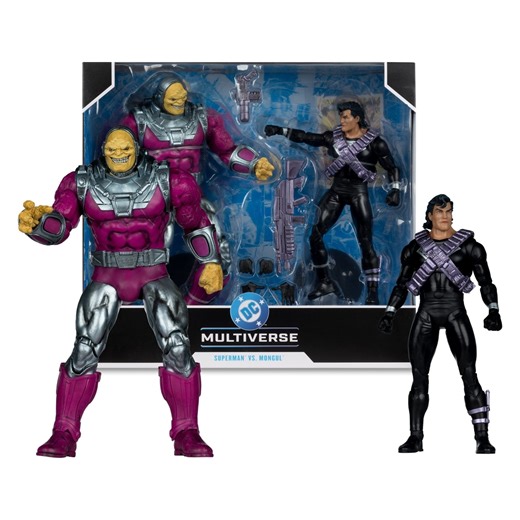 McFarlane DC Multiverse Mongul Vs Kryptonian Suit Superman Megafig 2 Pack 7" Action Figure | Zavvi UK
