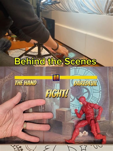 Behind the Scenes Daredevil vs The Hand (Street Fighter II Stop Motion)