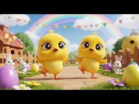 Baby Chicky Peep Peep 🐥🎵 | Fun Toddler Song with Dancing Chicks & Baby Animals