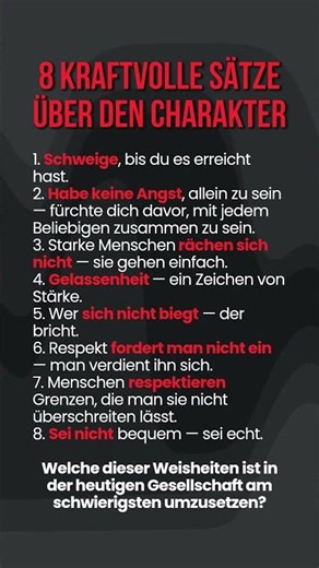 💎 8 Starke Sätze über Charakter #zitate #motivation #tiefsinnigezitate