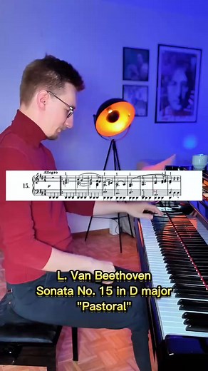 Beethoven’s Pastoral Sonata, Op. 28, is a serene journey through nature. Its gentle themes and flowing rhythms evoke peaceful countryside scenes, showcasing Beethoven’s ability to balance simplicity with profound emotion. A true gem for pianists seeking lyrical beauty.#Beethoven #PastoralSonata #ClassicalMusic #PianoLovers #RomanticEra #TimelessMusic #PianoMagic #MusiciansLife #ClassicalPiano | Jan Simandl - Piano School in Zürich