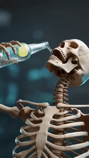 3d body Skelton | what will be happened after drinking sprite ? 😂😂🤯😂 | sora video tutorial