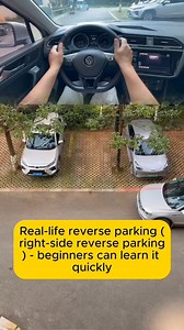 133K views · 768 reactions | Real-Life Reverse Parking ( right-side reverse parking ) #learning #shortvideo #car #driving #knowledge | Driving With Prez | Facebook