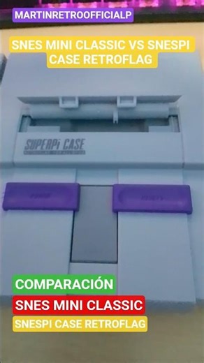 SNES MINI CLASSIC VS SNESPI CASE RETROFLAG