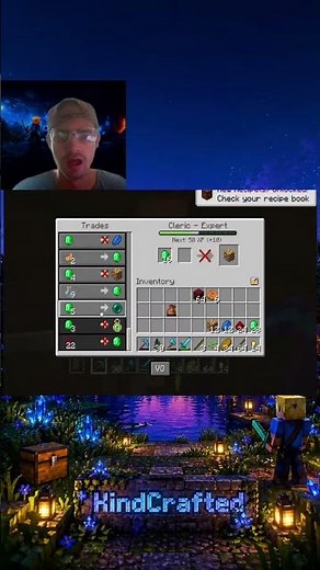 Minecraft Portal Activated! Master Cleric Trades Unlocked #shorts