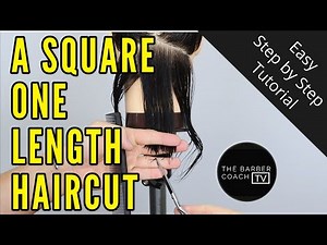 A SQUARE ONE LENGTH HAIRCUT TUTORIAL, STEP BY STEP