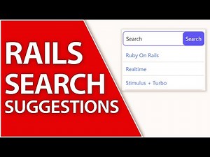 Realtime Search Autocomplete Suggestions | Ruby On Rails 7 Tutorial