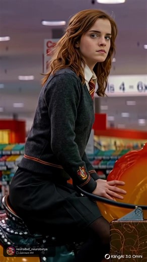 Подпишись! Я НейроБатя Юмор ИИ Видео делаю в Syntx Инструкции в моем ТГ https://t.me/AIpromptAI/372 Created by KlingAI @Kling AI Imagine a scene from Career Opportunities recreated with AI, but instead of the original characters you see heroes from Harry Potter and the Philosopher’s Stone. Harry Potter, Hermione Granger, and Ron Weasley are stuck inside a quiet supermarket at night. They walk between the shelves like it’s a new magical adventure, joking, exploring, and trying to figure out the s