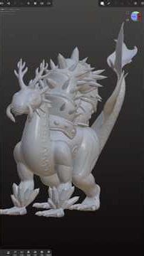 Dragon 3D Modeling #nomadsculpting #3dmodeling #shorts