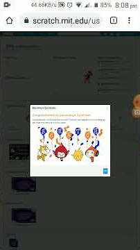 how to become a scratcher in Scratch from mobile (same process as we do in pc)