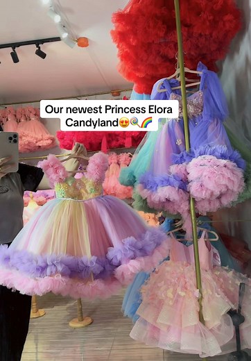So ganda!!!😍🍭🌈 #princess #littlegirl #babygirl #fyppppppppppppppppppppppp #disneyprincess #dresstoimpress #tutu #dress #weddingdress #babylove #gown #1stbirthday #happybirthday #wedding #flowergirldress #christeningdress #candyland