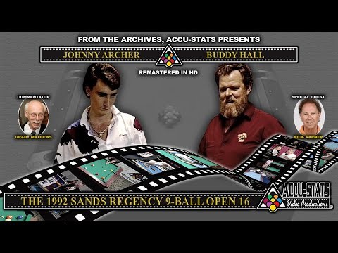 9-Ball - BUDDY HALL vs JOHNNY ARCHER - Sands Regency Open XVI (December 1992)