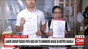 8.3K views · 46 reactions | The steady increase in fuel prices has made it even more difficult for many Filipinos to make ends meet. Now, a labor group has filed a petition with the Metro Manila wage board for a hefty minimum wage hike. Crissy Dimatulac reports. bit.ly/3I9p6p9 | NewsWatch Plus Philippines | Facebook