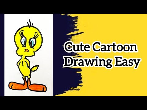 Cute cartoon drawing easy | Beginners tutorial
