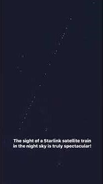 Unbelievable Starlink Satellite Train Sighting!