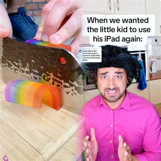 When we wanted the little kid to use hus iPad again#greenscreen #comedy #childhood #fypシ