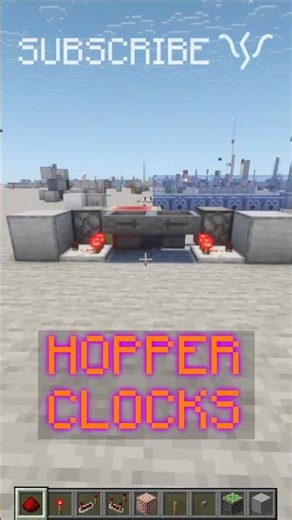 Making HOPPER CLOCKS with AS MANY HOPPERS AS YOU WANT! | Redstone with PsiVolt #minecraft #redstone