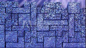 Starry 3D animation of sparkling, crystalline puzzle pieces floating in a cosmic void.